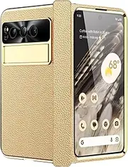 Anti-Fall Case for Google Pixel Fold, Electroplated Protection Case Hinge Protection and Lens Protection Case