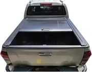 ALCYBD 4x4 5Ft 6Ft Pickup Hard Roller Lid Shutter Retractable Truck Bed Tonneau Cover Compatible for Chevy Silverado Compatible for GMC Sierra 1500 2500 3500 HD(Manual Lock)