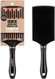 Conair Quick Blow-Dry Copper Collection, Curved Paddle Brush, Hair Brush, 1 c...