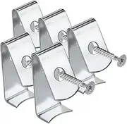 Outanaya 5pcs Heavy Duty Iron Planter Hangers for Terracotta Pots Weatherproof Garden Clips with Screws Versatile Use Elegant Design for Patio Plant Display