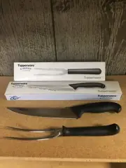 Tupperware E-series Carving Knife And Fork Set