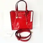 Marc Jacobs The Grind Tote Crossbody Bag in Valiant Poppy Red Gold Heart & Key