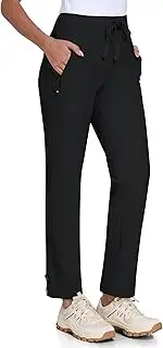 MoFiz Women's Hiking Pants Lightweight Outdoor Quick Dry Travel Joggers Water Resistant Athletic Pants Zipper Pockets