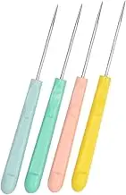 KOCKSHION 4pcs Baking Stirring Needle Sugar Cookie Decorating Supplies for Icing Scribing Tools for DIY Cookie Biscuit Fondant and Cake Decoration