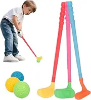Toddler Golf Clubs | Toddler Toy Golf Club Set with Balls - Learning Educational Activities for Backyard Practice Family Game Night Garden