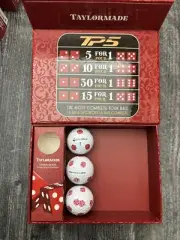(3) Taylormade TP5 Pix Dice Golf Balls WITH Collectors Box
