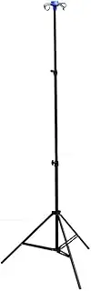 Stainless Steel Drip Stand IV Retractable Pole Portable Stand Medical Tripod Folding Infusion Stand for Elderly Home Care,Hospital and Clinic Professional Infusion Stand （4 Hook ）