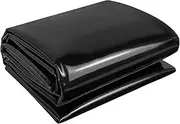 Black Pond Liner 0.13mm HDPE 3x6m 7x8m 8x12m 10x15m Flexible & Impermeable Preformed Pool Lining Garden Pool Membrane for Koi and Fish Pool, Fountains(5x12m(16.4x39.3ft))