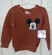 Micky Mouse Sweater Side 2T New With Tags