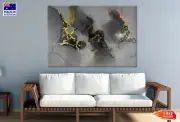 Dark Gold & Black Abstract Design Wall Canvas Home Decor Australian Made Quality