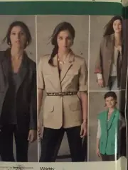 Simplicity Sewing Pattern 2340 Ladies Misses Boyfriend Jacket Size 16-24 Uncut
