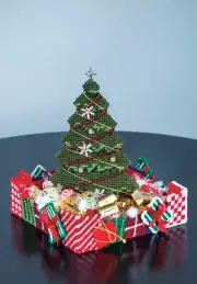 Mary Maxim Tree Candy Dish Plastic Canvas Kit