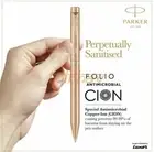 Parker Folio Anti Microbial Copper Ion Plated Ball Point Pen - CION Coated New