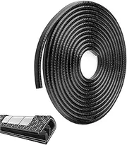 Car Door Edge Guards, 15Ft(4.5M) Car Door Edge Protector U Shape Edge Trim Fit for Most Car, Black