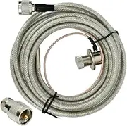 Nutriess Coaxial Extension Cable Premium Video Cable Male Female Connector N Head Adapter for Home Theater Systems and Professional Audio Video Installations (with Adapter)