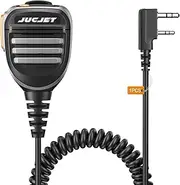 JUCJET Radio Shoulder Speaker Mic, Walkie Talkie Handheld Microphone with 3.5mm headset jack (1 Pcs)