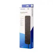 Jackson 6 Way Outlet Surge Protected Individually Switched Power Board 1M Cord