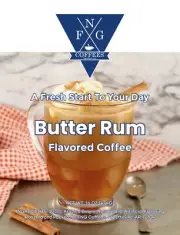 FNG Coffees-Butter Rum- DECAF- Ground or Whole Bean- 16 oz