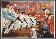 French FILM POSTER Postcard: MOULIN ROUGE (Colette Marchand, Zsa Zsa Gabor)
