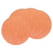 4 Pcs Placemats, 13.7 Inch PVC Table Mats, Bamboo Texture Surface, Orange