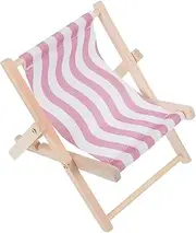 Mobile Phone Holder for Holders Cellphone Holder Mobile Phone Deck Chair with Adjustable Beach Phone Stand Support Outdoor Shape Chair Phone Holder Lazy Phone Neck Holder Wood
