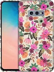 GlamCase for amsung Galaxy S10e, amsung Galaxy S10e Case - Flower Pattern Design Printed Slim & Sleek Cute Plastic Hard Snap on Protective Designer Back Phone Case/Cover for Samsung S10e