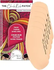 The Chub Rub Patch for Thighs (AS SEEN ON SHARK TANK), Anti Chafe Thigh Chafing Prevention Friction Tape Patches, Anti Chafing Skin Tape for Inner Thigh Rubbing Prevention Women (3 Pairs), Ivory