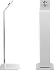 CTA Heavy-Duty VESA Compatible Floor Stand Kiosk w/ Interior Cable Routing White