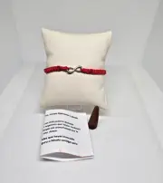 RED INFINITY BRACELET / PULSERA INFINITO FREE INCIENSO ORACION INSTRUCCIONES