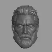 Omni-Man v7 Nolan Grayson +beard Invincible's Dad custom head for action figures