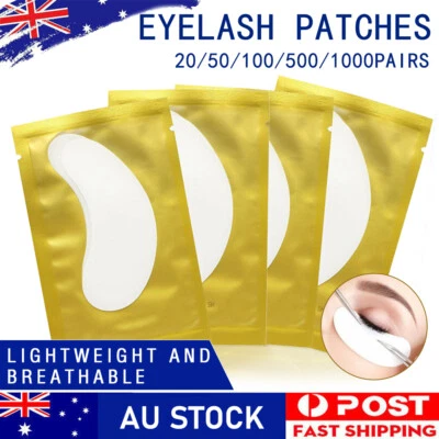 20-500X Under Eye Curve Eyelash Pads Gel Patch Lint Free Lash Extension AU