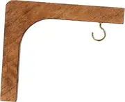 POPETPOP Wooden Plant Bracket Durable Hanging Hook for Flowerpots Stylish Wall Mount Plant Hanger for Decor Rustic Design for Deck Indoor Walls