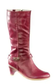 Dr Martens Slip On Boots Jenna Mid Calf Red Palatino 12300601 Doc