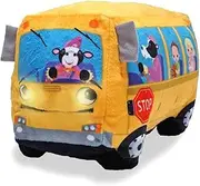 Cuddle Barn Animated Toy Wheelie School Bus Singing Wheels on the Bus