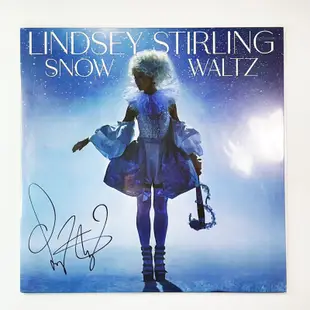【極稀有親簽藍膠現貨】Lindsey Stirling Snow Waltz 簽名 黑膠 專輯 琳西特莉 雪白華爾滋