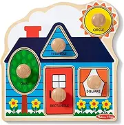 Melissa & Doug - First Shapes Knob Puzzle - 4 Pieces