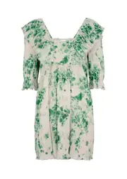 Ganni Printed Georgette Mini Dress - Multicoloured - 8 8