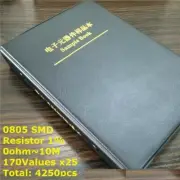 0805 SMD Resistor Sample Book 4250pcs 1% 0ohm to 10M Chip Resistor