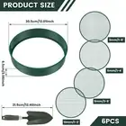 Soil Sifter 11.8inch Metal Garden Sieve with 4 Interchangeable Filter Mesh haNui