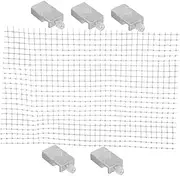 Happyyami 1 Set Aquarium Escape Mesh Cover Adjustable Cuttable Fish Tank Netting for Fish Turtles Lightweight Acrylic Design for Safety Convenience