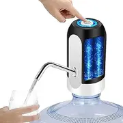 Electric Water Bottle Pump Dispenser Drinking USB Button Black Drinking USB Add More Bottle Compatibility