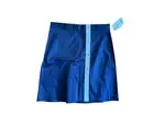 Ralph Lauren Golf Skirt A-Line Sport Stretch Button Front Pine Meadow Blue 6 NWT