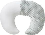 Nursing Pillow and Positioner with Cover for Breastfeeding and Bottle Feeding, Propping Baby, Tummy Time, Baby Sitting Support, Awake-Time Support (Sea Foam, 22" x 17.7" x 5.9")