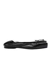 Jacquemus Bow Detailed Square-Toe Flats 35,36,37,38,39,40,41 black