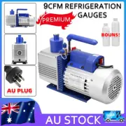 9CFM Vacuum Pump 2 Stages Air Conditioning Refrigeration Tool Manifold Gauges
