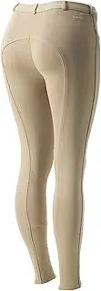[HORZE] Active Women's Horse Riding Silicone Grip Knee Patch Breeches | Midrise Waist with Front Pocket
