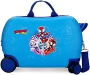 Joumma Marvel Power of 3 Children's Suitcase Blue 45 x 31 x 20 cm Hard Shell ABS 24.6L 1.8 kg 2 Wheels Hand Luggage, Blue, Children's Suitcase, Blue, Children's Suitcase