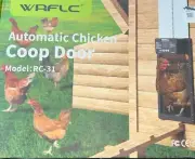 WRFLC Automatic Chicken Coop Door Electric w/ Opener Timer Light Sensor RC-31