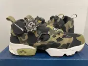REEBOK X A BATHING APE BAPE MITA INSTA PUMP INSTAPUMP FURY OG 1ST GREEN CAMO 9