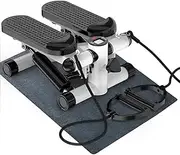 Mini Stepper,Mini Stepper with Resistance Bands,Multifunctional Fitness Equipment,Full Body Cardio Equipment,Workout Step Machine,for Exercise Home